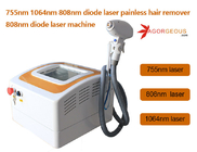Máquina vertical ISO9001 del retiro del pelo del laser del diodo de 755nm 808nm 1064nm